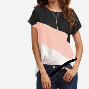 Color Block Blouse